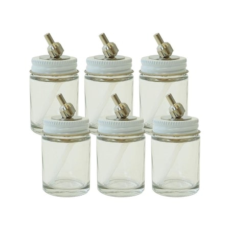 Paasche 1 oz./29cc Color Bottle Assembly - For VL, MIL, SI & TS, 6PK VL-1-OZ-6P