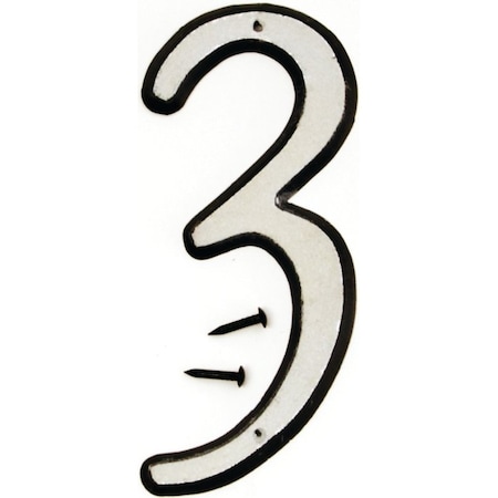 Hy-Ko Number House 3 Plst 4In Reflec 30603