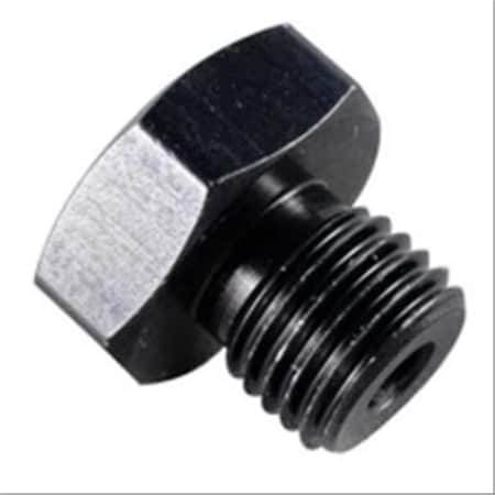 Geared2Golf 481428-BL 8AN 0.75-16 Black Port Plug with 0.12 in. FPT Port GE3615457