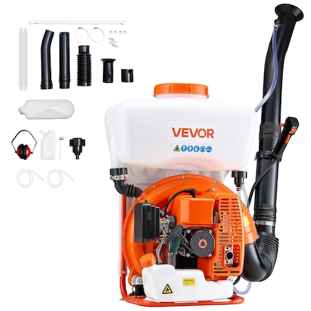 Vevor Backpack Fogger Sprayer 63CC 3HP EngineGas Powered Fogger Sprayer with 4 Gallon Tank 3WF-16E