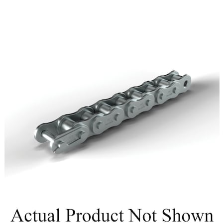 Hkk Chain Riveted Single Pitch Roller chain, 50 ft OAL, 1/4 P, 0.13 Dia x 1/8 in W Roller, 304 SS SR025R1B