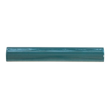 Apollo Tile Teal Green 1 in x 8 in Ceramic Glossy Pencil Bullnose Tile Trim 0.56 sqft/case, 10PK APLEC63PSBN