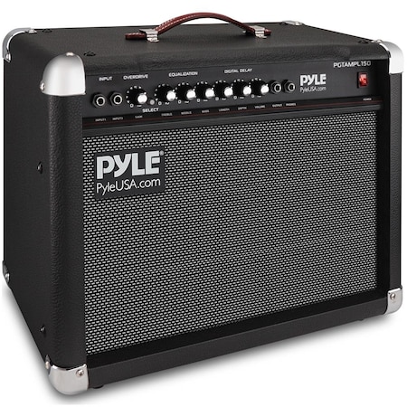 Pyle PyleUsa Portable Electric Guitar Amplifier, 40 Watt Power, Two 6 in & 8 in High-Definition Speaker PGTAMPL150