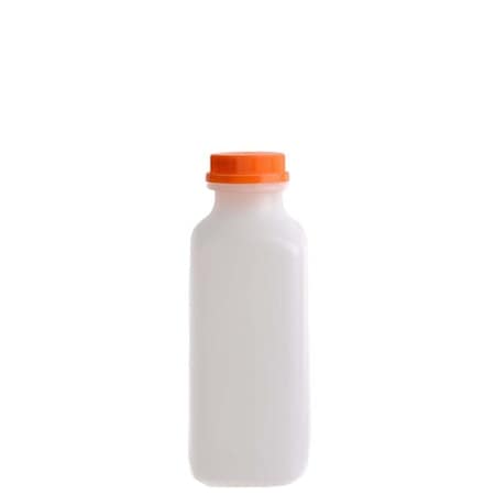 Ecoquality 16oz Empty Plastic Bottles with Tamper Evident Caps For Juices, Milk, and Smoothies, 30PK EQ16FOGL-30