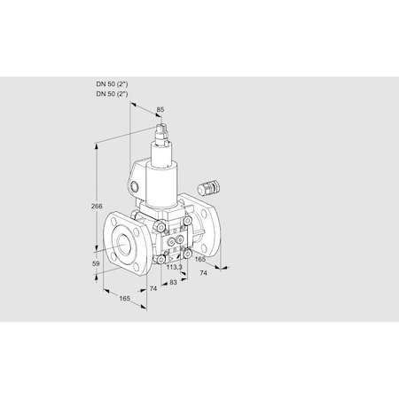 Honeywell Kromschroder Gas Solenoid Valve - Class A, 500 mbar, IP65, EN 161 KS88010638