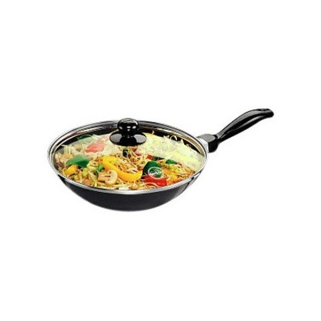 Hawkins Q72 Futura Non-Stick Deep-Fry Pan(Kadhai) with Glass Lid and Flat Bottom - 2 Litres Q72