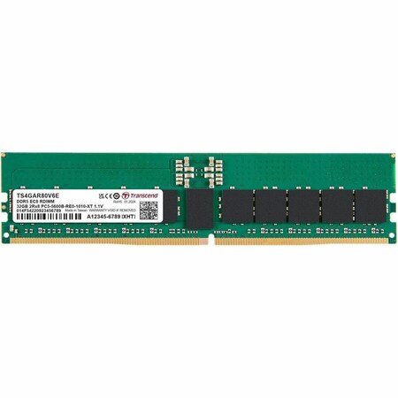Transcend Information 32GB DDR5 5600 REG-DIMM 2Rx8 1.1V TS4GAR80V6E