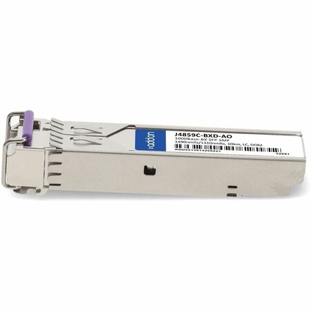 Add-On HP COMPATIBLE TAA 1000BASE-BX SFP TRANSCEIVER SMF, 1490NMTX/1310NMRX, 10KM, LC,  J4859C-BXD-AO
