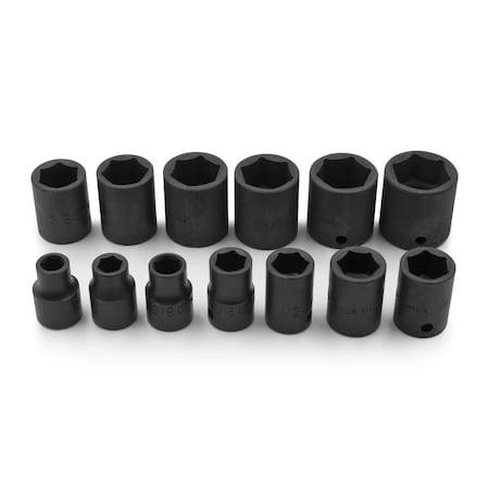 Genius Tools 13PC 3/8in Dr. SAE Impact Socket Set TF-313S