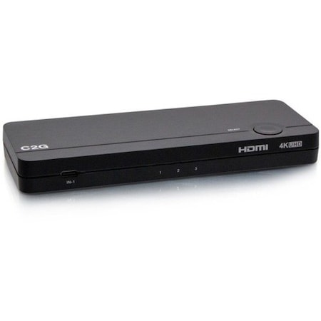 C2G 3 Port KVM USB C 4k60 HDMI 100w TAA C2G54541