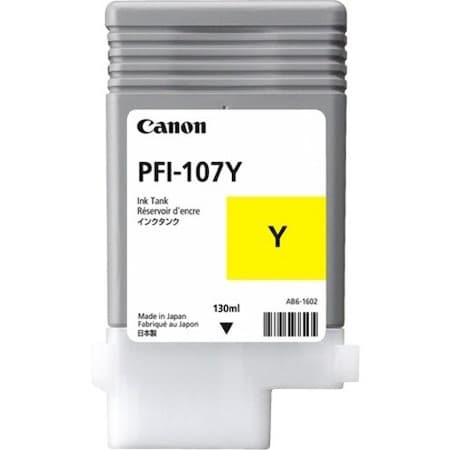 Canon PFI107Y Genuine OEM Yellow Inkjet Cartridge 130ml 6708B001