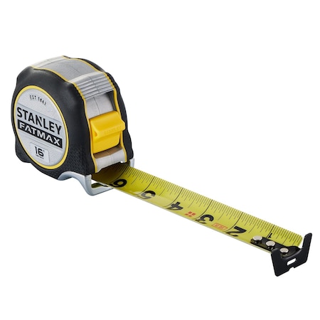 Stanley Tape Measure, 16 ft Blade L, Steel Blade FMHT38316S