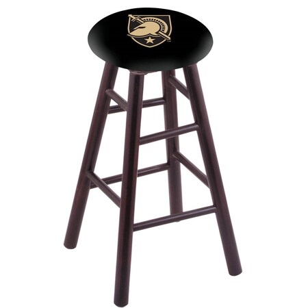 Holland Bar Stool Co Maple Counter Stool, Dark Cherry Finish, US Military Academy ARMY Seat RC24MSDC