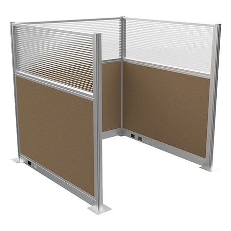 Versare Cubicle Kit, Latte, 72 in H HPEKU-66-S-DO-FL