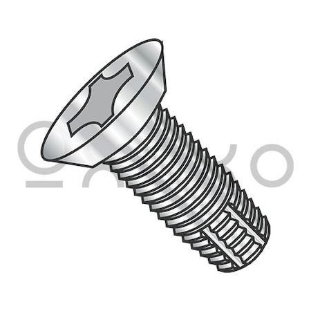 Oxoxo 8-32X1/4 Phil Flat Undercut Thread Cutting Screw Type F Full Thread 18-8 Stainless Steel, 5000PK 300522