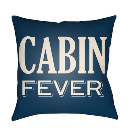 Artistic Weavers Lodge Cabin Cabin Fever Poly Filled Pillow - Navy & Beige - 20 x 20 in. LGCB2028-2020