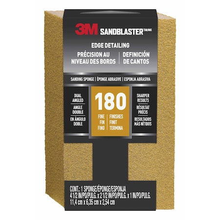 3m 3 pouces. X 9 po. 180 Grit SandBlaster Finition Sander Clip-On sabl