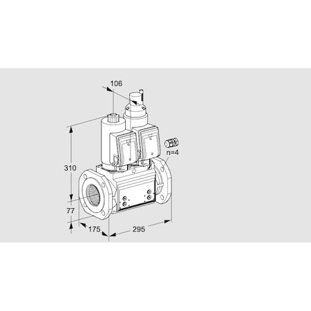 Honeywell Kromschroder VLV, DBL SOLND, 65MM ISO FLG, VCS665F05NLW KS88204029