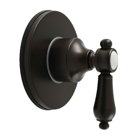 Kingston Brass Single-Handle Six-Way Diverter Valve with Round Trim Kit, Oil Rubbed Bronze KS4035BAL