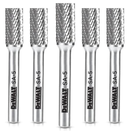 Dewalt CARBIDE BURR SIZE SA-5, 5PK DXCBTJSA5-5