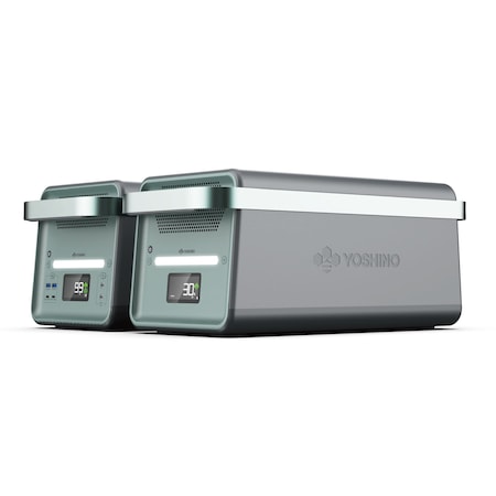Yoshino Solid-State Portable Power Station w/ Expansion Battery 5173Wh, 4000W/6000W Surge, UPS Backup Kit KB40E1