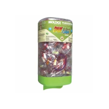 Moldex PlugStation Earplug Dispenser, Disposable Plastic Bottle, Foam Earplugs, Assorted Color 507-6880