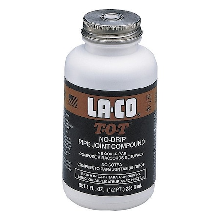 Markal Pipe Thread Sealant 8 fl oz, Brush-Top Can, T-O-T, Gray, Paste 12219