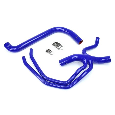 Hps Performance High Temp Reinforced Silicone Radiator Coolant Hose Kit, Blue, 57-1673-BLUE