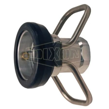 Dixon Mann-Tek by  Mann Tek Dry Disconnect Coupler Hose Unit with FKM FPM Seals, 4 in Nominal, Coupler x DDC400AL