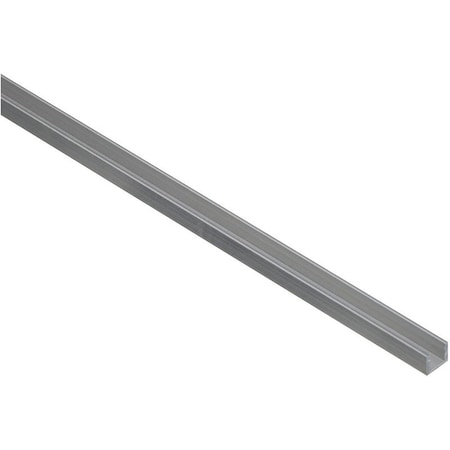 National Hardware 4208BC Series U-Channel, 72 in L, 1/16 in Thick, Aluminum N247-643