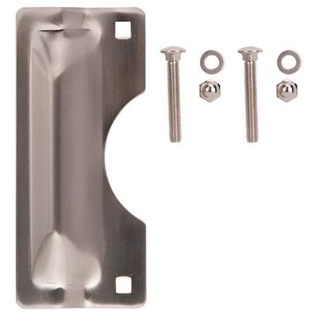 Prosource Latch Guard, Steel, Satin Nickel, 7 in H, 3 in W HSH-012BN-PS