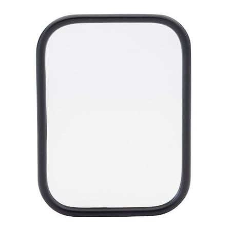 Grote Lighting Rolled-Rim Rectangular Mirror with Ball Swivel, Stainless Steel, 33 sq. in. Reflective Area 12073