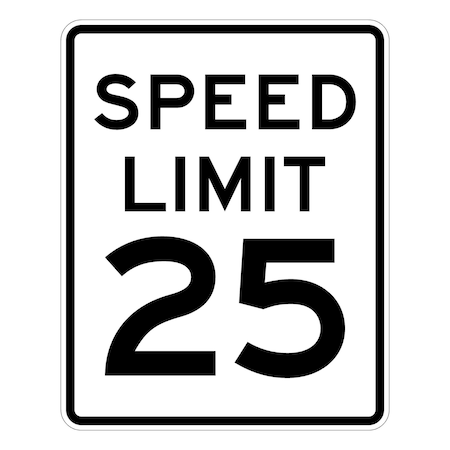 Sign Solutions Usa Traffic Sign, 24 in Width, Aluminum Sign, Vertical Rectangle DUS10HWT2430R2-125