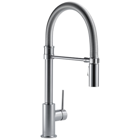 Delta Trinsic Single-Handle Pull-Down Spring Kitchen Faucet 9659-AR-DST