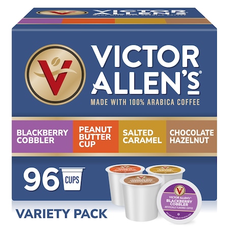 Victor Allen Victor Allen's Coffee Sweet and Salty Variety Pack, Medium Roast, 96 Count, Single Serve Coffee Pods for Keurig K-Cup Brewers FG015284
