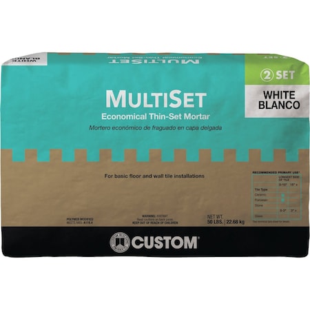 Multiset 50 Lb. Wht Mortar Mix MSMW50