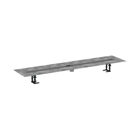 Hansgrohe RainDrain 2" outlet 47 1/4" (1200mm) in Brushed Stainless Steel 56015181