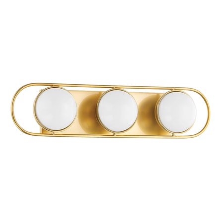Mitzi Amy 3 Light Bath And Vanity 7 In. Aged Brass H783303-AGB
