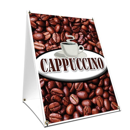 Signmission Cappuccino, 24 Inch x 18 Inch A-frame Yard Sign, Plastic Sign SBC-1824-Cappuccino