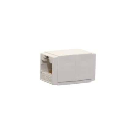 Cable Wholesale Unshielded Cat5e Coupler, White, RJ45 Female 30X6-02400WH