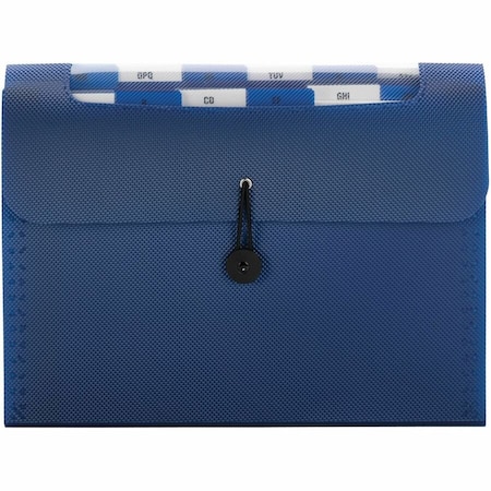 Smead Step Index Organizer, 12-Pocket, Letter, Poly, Navy 70902