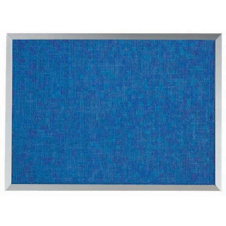 Aarco Designer ''Wedgewood'' Fabric Bulletin Board w/ a Clear Satin Anodized Aluminum Frame, 18''Hx24''W DF1824014