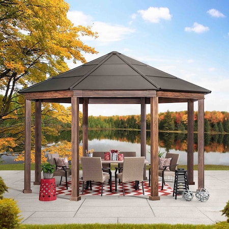 Sunjoy 15ft. x 15ft. Daybreak Octagon Hard Top Gazebo A102009800
