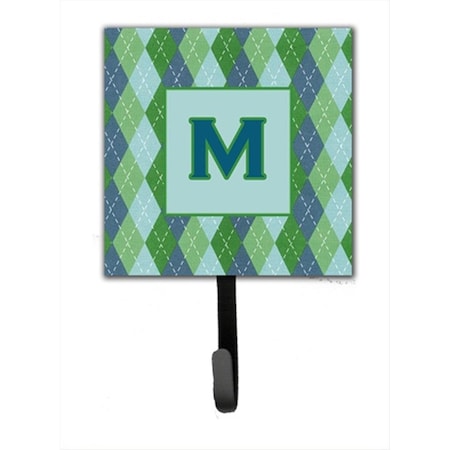Carolines Treasures Letter M Initial Monogram - Blue Argoyle Leash Holder Or Key Hook CJ1020-MSH4