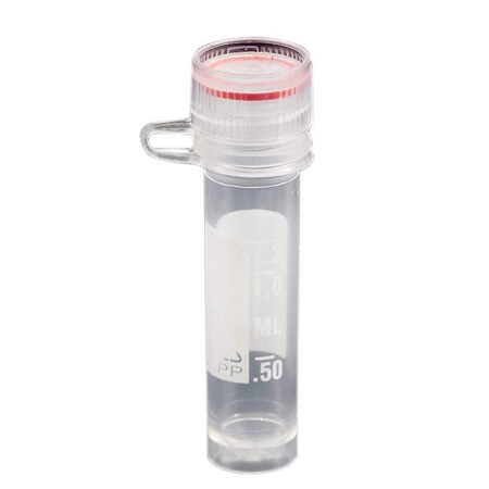 Simport Scientific Micrewtube Screw Cap Tube with Loop, Graduated, 2.0ml Free Standing, 500 per Case, 500PK 144537