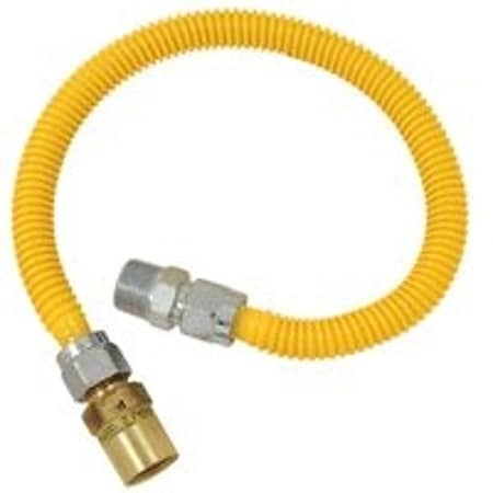 Brasscraft Gas Connector, 58 x 34 in, Stainless Steel, 48 in L CSSC91R-48P