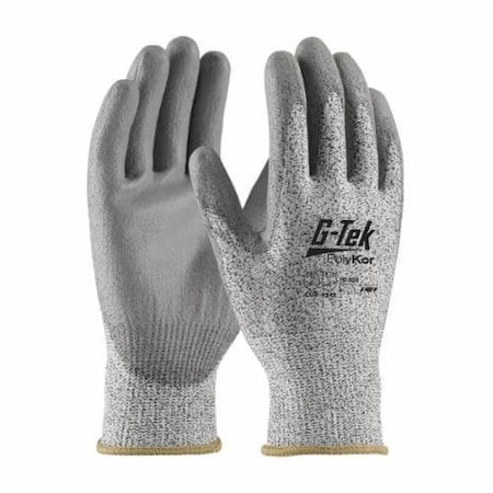 G-Tek Blended Cut-Resistant Gloves, Small, Polyurethane Coating, High Performance Polyethylene Fiber 16-530/S