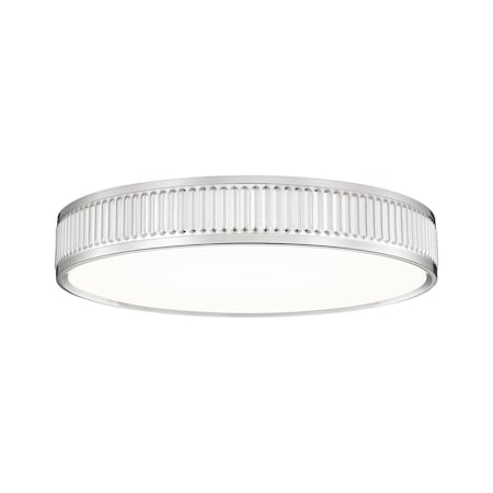 Z-Lite Stari 1 Light Flush Mount, Brushed Nickel, 16.75 In W 1013F16-BN-LED