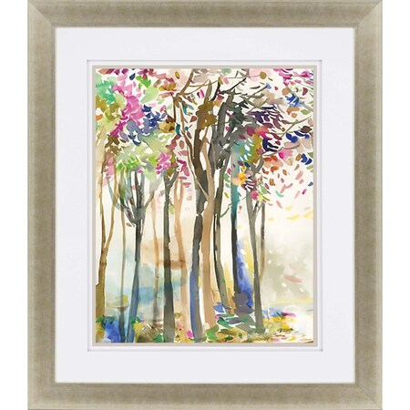 Homeroots Sunny Path II Gold Framed Print Wall Art 525144