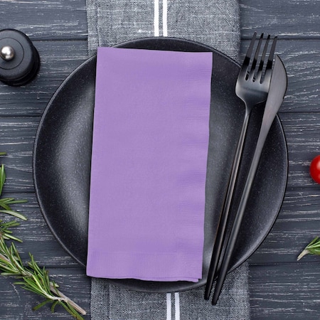Smarty Had A Party Durable Luscious Lavender Paper Dinner Napkins, 600PK 67193B-CASE